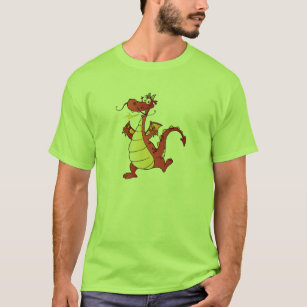 Cartoon Dragon; Green T-Shirt