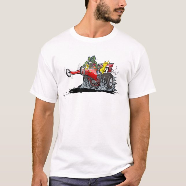 Cartoon dragster T-Shirt (Front)
