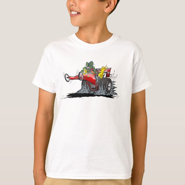 Cartoon dragster T-Shirt (Front)