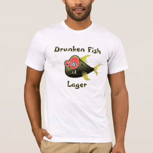 Cartoon Drunk Fish T-Shirt