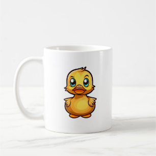 Cartoon duck illustration coffee mug