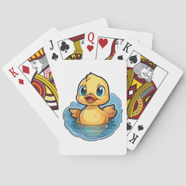 Cartoon duck illustration playing cards (Back)