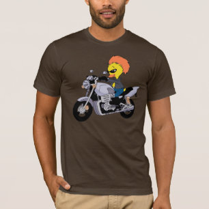 Cartoon duck on a cool motorcycle T-Shirt