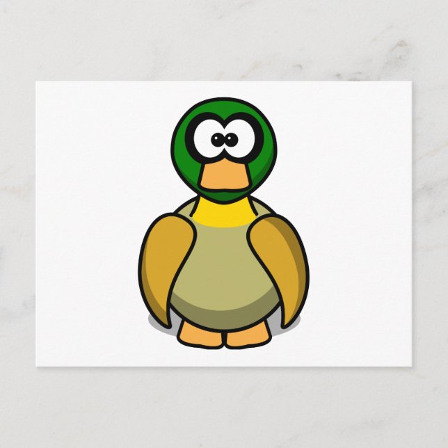 Cartoon Duck Postcard (Front)