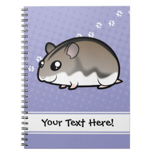 Cartoon Dwarf Hamster Spiral Notebook
