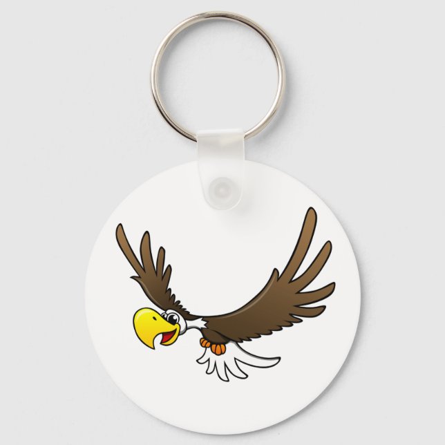Cartoon Eagle Key Ring (Front)