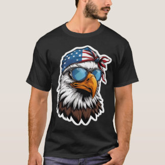 Cartoon Eagle With Bandanna T-Shirt