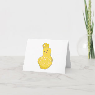 Cartoon Easter Chicken BLANK  Card