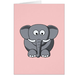 Cartoon Elephant Card
