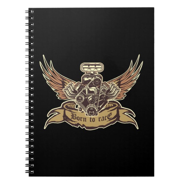 Cartoon engine notebook (Front)