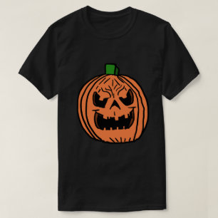 Cartoon Evil Pumpkin  T-Shirt