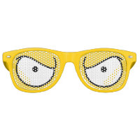 Cartoon Eyes Angry Yellow Sunglasses