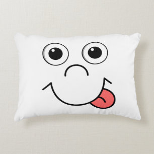 Cartoon face decorative cushion