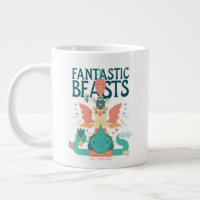 Cartoon Fantastic Beasts Emerge From Suitcase