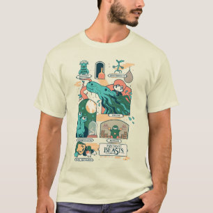 Cartoon Fantastic Beasts Scenes T-Shirt