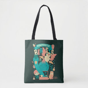 Cartoon Fantastic Beasts With Newt Scamander Tote Bag