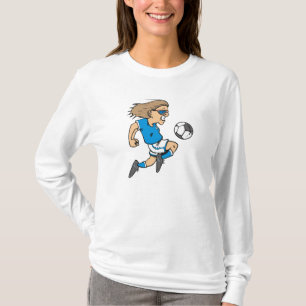 Cartoon Female Soccer  Star T-shirts and Gifts