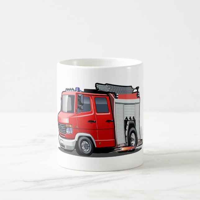 Cartoon firetruck coffee mug (Center)