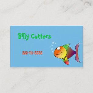 Cartoon Fish Children's Calling Card