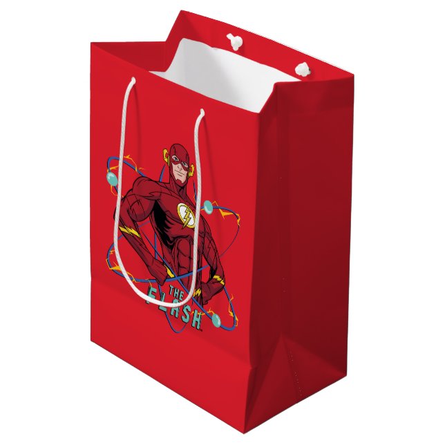 Cartoon Flash Atomic Graphic Medium Gift Bag (Front Angled)