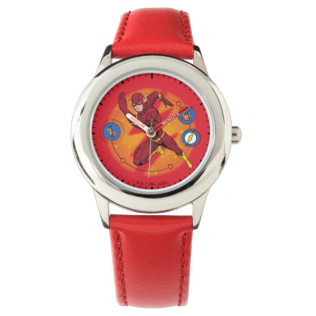 Cartoon Flash Laboratory Running Graphic Watch (Front)