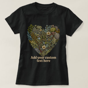 Cartoon Floral Cottagecore, Flower Lover T-Shirt