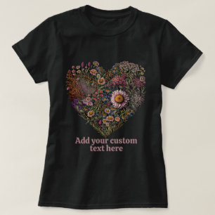 Cartoon Floral Cottagecore, Flower Lover T-Shirt