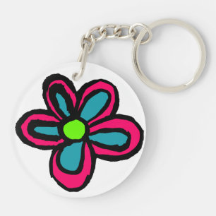 Cartoon Flower Key Ring