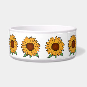 Cartoon Flowers, Summer Floral Sunflower