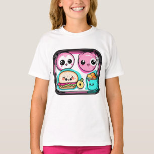 Cartoon Foods Gift for Kids  T-Shirt