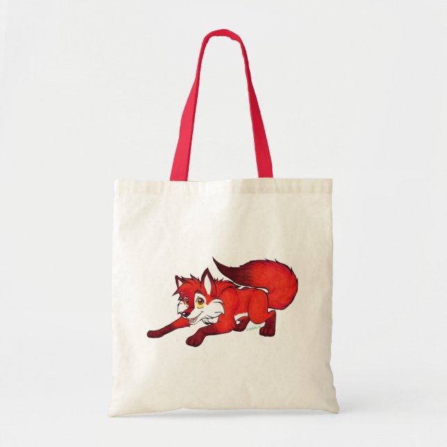 Cartoon fox tote bag (Front)