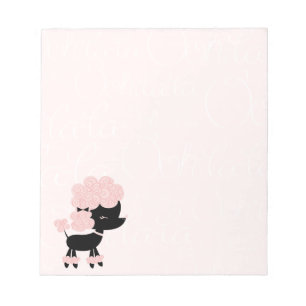 Cartoon French Poodle Notepad