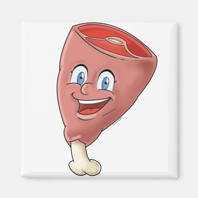 Cartoon Fridge Magnets Collection | Meat (Front)