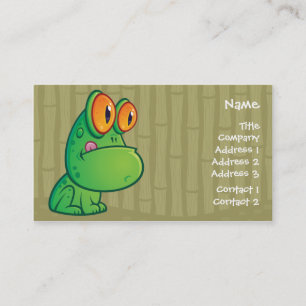 Cartoon Frog Business Crad Card
