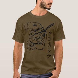 Cartoon Frog Ninja Samurai Japan Sword Asian Fight T-Shirt