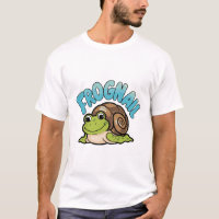 Cartoon Frog with a Snail Shell - Frognail