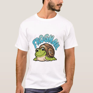 Cartoon Frog with a Snail Shell - Frognail T-Shirt
