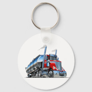 Cartoon fuel truck key ring