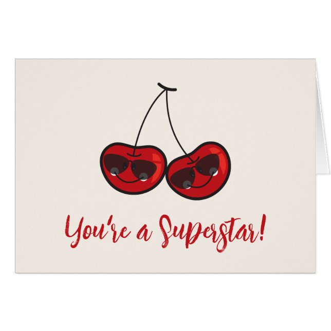 Cartoon Fun Comic Funny Cheeky Red Cherries Cherry (Front Horizontal)