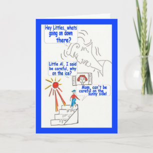 Cartoon funny humour Happy Birthday Card