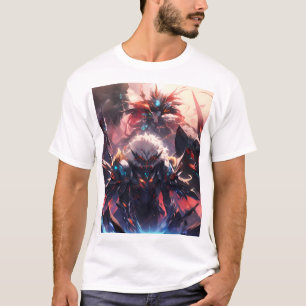 Cartoon Galleon Sailing on Blue Water T-Shirt