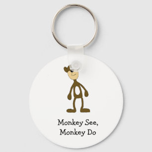 Cartoon Gang Monkey Key Ring