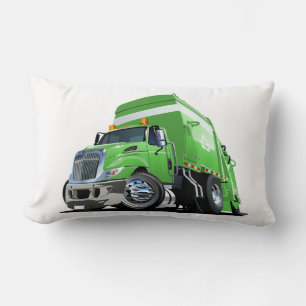 Cartoon garbage truck lumbar cushion