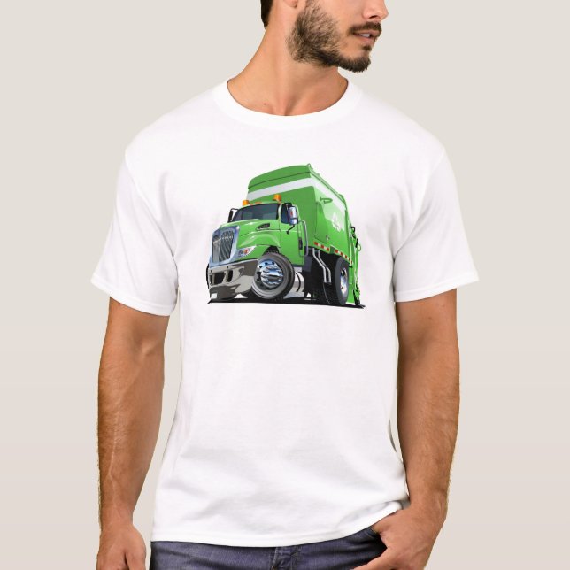Cartoon garbage truck T-Shirt (Front)