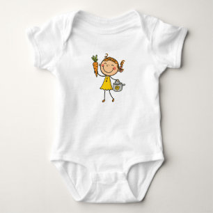 Cartoon Gardening Girl Kids Shirt