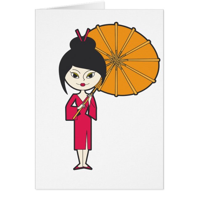 Cartoon Geisha Lady (Front)