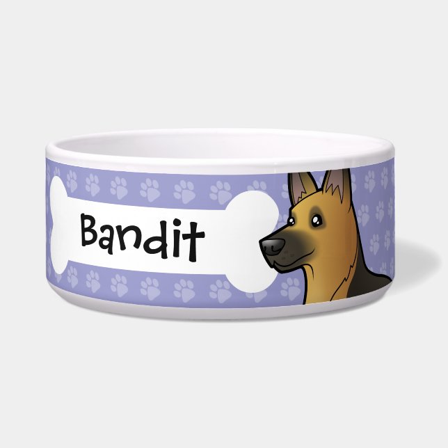 Cartoon German Shepherd (Front)