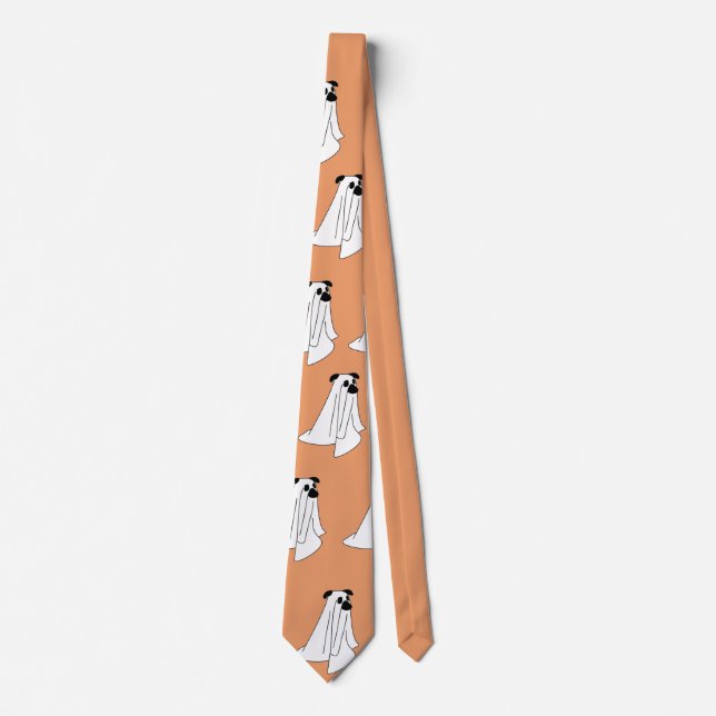 Cartoon Ghost Dog Halloween IPhone Case Tie (Front)