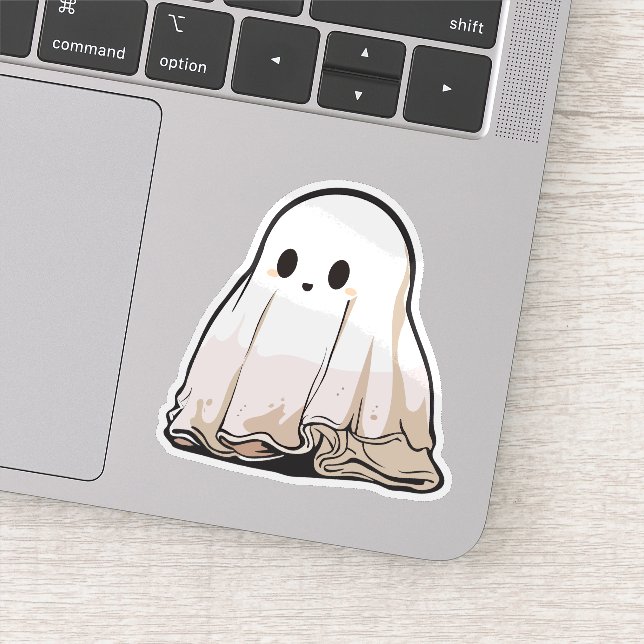 Cartoon ghost sticker (Detail)