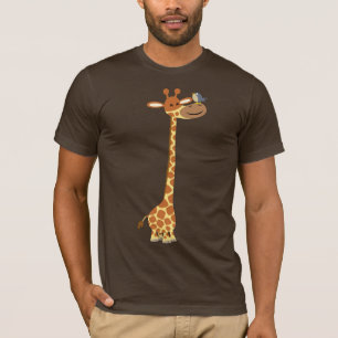 Cartoon Giraffe and Friend T-shirt